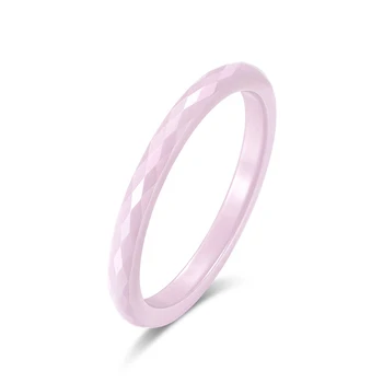 Fine Håndlavede Keramiske Diamant Ring For Kvinder, Elegant Pink Mode Kvinders Ring, Skåret Skildpadde Ansigt Hånd Brugerdefinerede Smykker