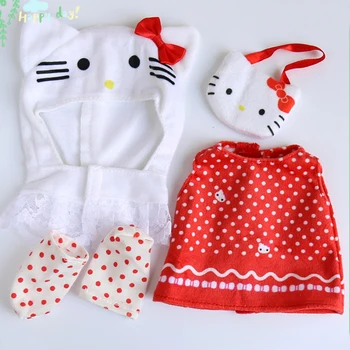 25 cm dukke tøj Mellchan tøj Lidt Merlot dukke tøj, tilbehør KT modellering nederdel hat sokker taske 4 stykke baby tøj
