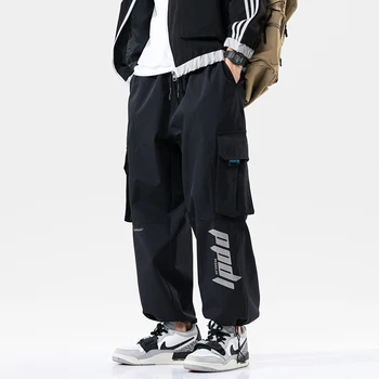Hip Hop Hip Hop Reflekterende Mænd Harem Bukser 2020 Streetwear til Mænd Joggere Bukser Gradient Mand Bukser-Bukser