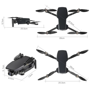 SG108 4K GPS-Drone med Kamera EIS Gimbal Børsteløs FPV 5G Quadcopter 1 km 25 minutter Fjernbetjening Flyv Helikopter 250g Drone Dual Kamera