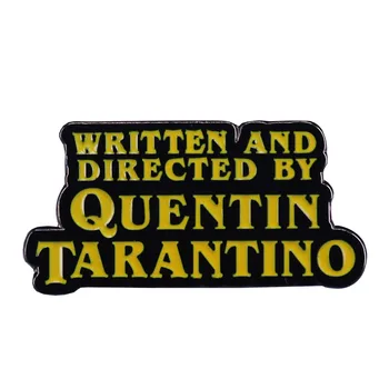 Skrevet Og Instrueret Quentin Tarantino Grafisk Pulp Fiction Pin-Kode