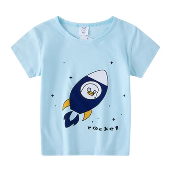 Bomuld Baby-Shirts 2021 Sommeren Kostume til Børn T-shirt xxx Drenge Og Piger, Tøj, Kort Ærme Tegnefilm Toppe Kids Tøj