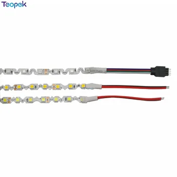 S Form 5050 LED strip 60Led/m Fri Bøjning LED bånd, kold hvid/varm hvid/RGB, DC12V Ikke-vandtæt 5m/masse til Kanal Brev
