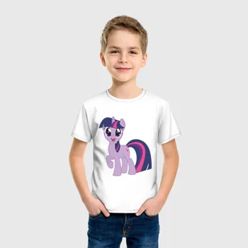 Børne T-shirt i bomuld pony Twilight gnist