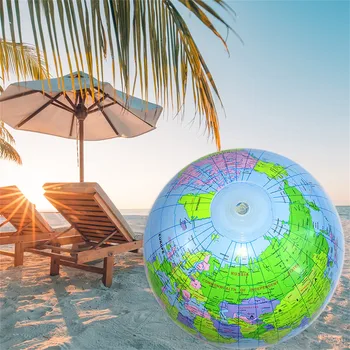 16 Inches Oppustelige Globus Sprænge Verden Kloden badebold Verden til Fest Tasker, PVC Materiale Til Stranden og Swimmingpool Dekoration
