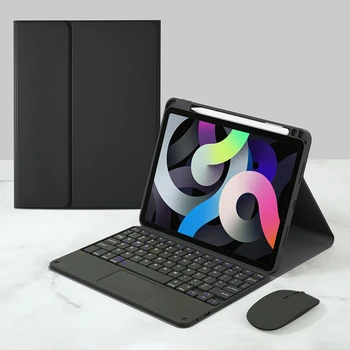 Tastatur Og Touchpad Tilfældet For IPad Pro 10.5 Luft 3 4 Smart Sag Med Blyant Slot Til IPad Pro 11 2020 Trådløse Mus Og Tastatur