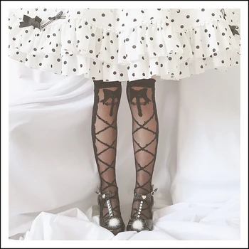 Lolita kvindelige kegle glas slim i sommeren knæ sokker harajuku Lolita Japansk strømper