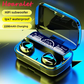 Auriculares TWS con Bluetooth 5,1, con cargador auriculares inalambricos, estereo 9D, deportivos, resistentes al agua con