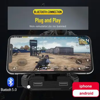 Mobile Gamepad Controller Gaming Mus og Tastatur Converter Til Android, Ios Telefon Til PC ' en Bluetooth-kompatibel Adapter Plug And Play