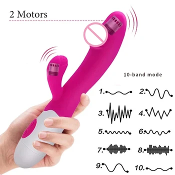 Vibrator Kvindelige Dildo Silica Gel Sextoy Voksen Sex Produkter Sexuaes Legetøj I Par Kvinders Onanister G-Punkt Vibratorer Porno