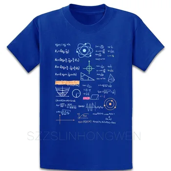 Lærer Formelsamling Fysik T-Shirt Trænings-Og Foråret Bomuld O Hals Grundlæggende Slank Trykt Normal Shirt
