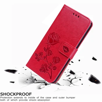 Flip Phone Case Cover til Sony Xperia M4 Aqua E2303 E2333 E2353 Bling 3D Diamant Blomst Præget Premium Læder Tegnebog Case