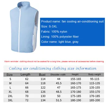 Fan Vest Aircondition Tøj Til Kvinder/Mand Smart Fan Tøj Køling Usb-Opladning, Svejsning, Køling Udendørs Tøj Vest