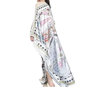 WINYI overlegen kvalitet AFRIKA sukienka maxi Print Bohemia Løs Elegante Muslimske Abaya Bazin Robe Kjoler Broder Riche فستان زهري