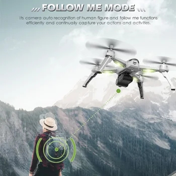 JJRC X5 4K HD-Kamera Drone 5G Wifi FPV Professionel GPS Quadcopter Børsteløs Akse Gambal RC Drone Helikopter Fjernbetjening Legetøj