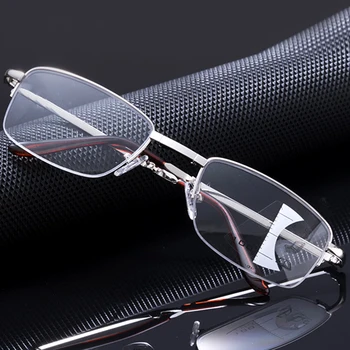 Ny Bærbar Progressive Folde Læsning Briller til Mænd, Kvinder Anti Blå Lys Presbyopi Multifokale Briller Full frame Dioptri