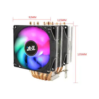 Ren Kobber 6 Heat-Pipe CPU Køler 92 mm 3PIN CPU Luft Køler til Socket AM2 AM2+ AM3 AM3+FM1 FM2 R LGA 2011 Bundkort CPU Fan