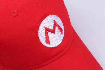 Baseball-cap Sun-Hat Hip-hop hat Super Mario syning Cosplay Tilbehør Julegaver Mario Hatte Dropshipping Hele Salg