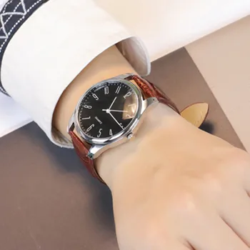 Herre Simple Business Mode Quartz Armbåndsur Mænd Ure 2021 Luksus Automatisk Runde Armbåndsure Til Mænd Orologio Uomo #S3