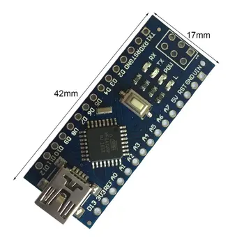 Nyeste 1 stk Nano V3.0 ATmega328P Modul Bord + Gratis Mini-USB-Kabel til Arduino Kompatibel