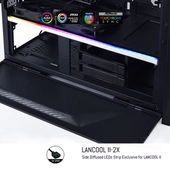 LANCOOL II Side Panel LED RGB Strip, 5V M/B ARGB SYNC, 395MM 37 Lysdioder, lancool-ii-2x