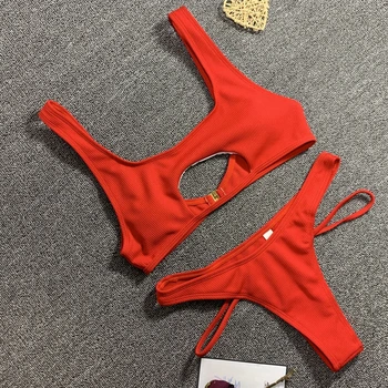 2021 Sexet Hule Ud Bikini Badetøj Kvinder Badedragt Kvindelige To Stykker Bikini Sæt Badende Badetøj, Sommer, Strand Slid Svømme Dame