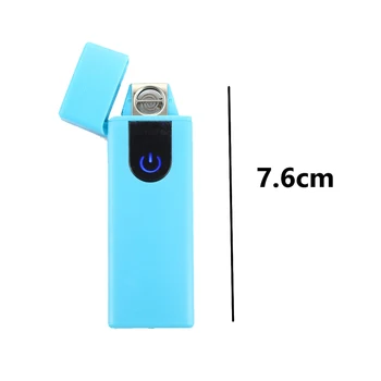 1stk Hot Salg USB-Genopladelige Lysere Touch Induktion Elektriske Rejse Cigarettænder Ryger Sensor Lightere Gaver