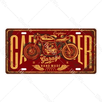 Batteri Bil Cykel Vintage Metal Plak Plakat Motorcycle Retro Shabby-Chic Tin Tallerkener House Wall Decor Bar/Pub/Garage