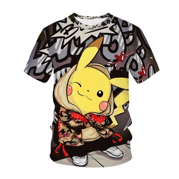 Fashion T-shirt Japansk Anime-T-shirt Sjove Tegneserie T-shirt Casual Cool Street Tøj-T-shirt Par Hip Hop Top Tee Mandlige