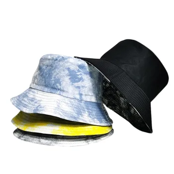 2021 Mode Fiskeren Hat Reversible Tie Dye Spand Hatte Til Kvinder, Mænd Street Hip Hop Spand Cap Vintage Trykt Fiskeri Hat