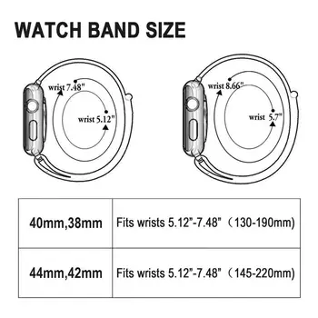 Nylon Strop Til Apple Ur band 40mm 44mm 38mm 42mm Loop smartwatch-armbånd Bælte, armbånd correa iwatch 6 se 5 4 3