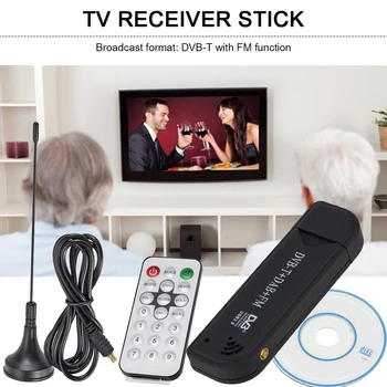 Digital TV-Stick USB 2.0-DVB-T-DAB-FM-Antenne Receiver Mini SDR Video Dongle til Husstandens Tv-Spiller Dekoration
