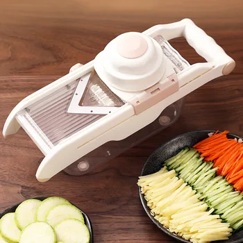 BEEMSK Multi-funktion vegetabilske cutter justeret rivejern justerbar køkken værktøjer vegetabilske skære rivejern grøntsager frugt slicer