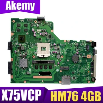 Akemy Laptop Bundkort til ASUS X75VB X75VD X75VC X75VCP X75VD1 X75V Bundkort HM76 4G RAM GT720M Støtte i3 i5-i7 cpu
