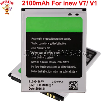 For Inew V7 batteri EL395468PV 2100mAh Batería Akkumulator AKKU