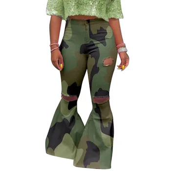 Kvinders Jeans Kvinde, Høj Talje og Lækre Jeans Camouflage Bukser, Kvinders Bukser Til Kvinder Tøj Jean Kvinder Bukser #T3G