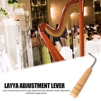 Lyre Harpe Tuning Skruenøgle Tuner Layya Håndtaget Til Indstilling Af Lyre-Værktøj Til Justering Af