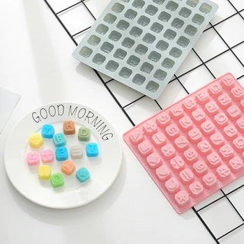 DIY 3D-engelsk Bogstav Symbol Sæbe Silikone Formen Kage Dekoration gipsform Chocolate Ice Cube Mould Hjemmelavet Bagning Værktøj