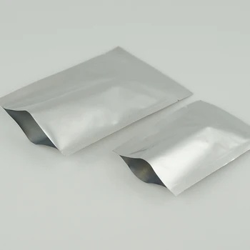 7x10cm,100pcs X Ren aluminium taske - sølv hvid folie af plastik pose heat seal, Mylar folie fladskærms pose shampoo/pulver pakke