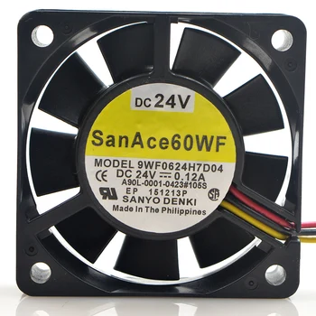 Sanyo 9WF0624H7D04 SAN AC 60 WF 6015 60MM Server Fan DC24V 0.12 EN 60*60*15MM ventilator For Server Sag 3PIN