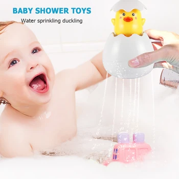 Baby Badning Toy Kids Søde Pingvin Æg, Vand, Spray Sprinkler Badeværelse Drys Brusebad Vand At Svømme Legetøj Til Børn Gaver