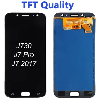 Testet OLED lcd-J7 2017 til Samsung Galaxy J730F J730GM J730G J730 Vise J7 Pro LCD-Touch Screen Montering Justerbar Digitizer