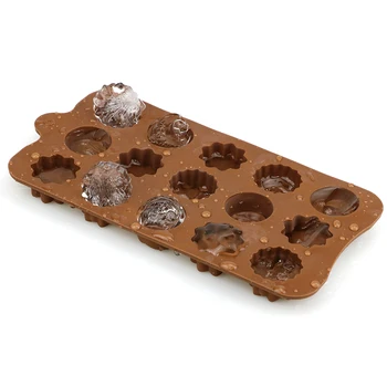 3D Silikone Chokolade Forme Chokolade Skimmel Nonstick Jelly Budding Mould Candy Forme til Bagning DIY Køkken Bageforme Værktøj