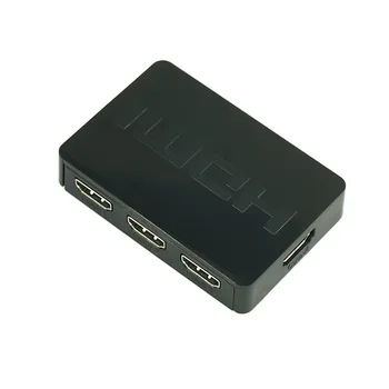 3 I 1 Ud Switcher 3 Port Hub Box Auto Switch 3x1 HDMI Splitter, 1080p HD-1.4 Med Fjernbetjening Til HDTV PS3 XBOX360