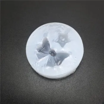 DIY-stjernede bue form silikone formen kage dekoration af spejl krystal dråbe lim gøre værktøj harpiks ler skimmel